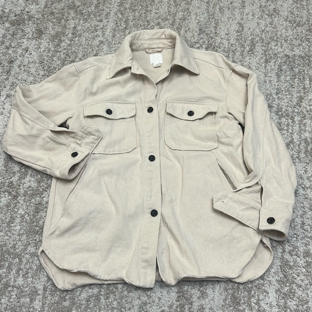 H&M COTTON SHIRT JACKET